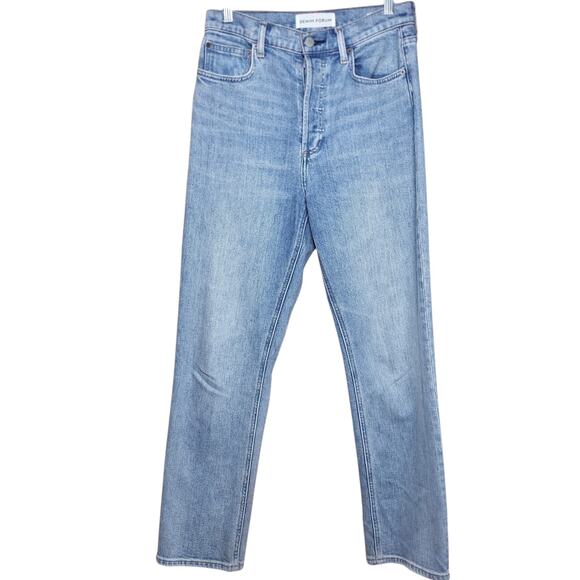 Aritzia Denim Forum the Arlo high rise straight 28  light wash button fly jeans - Picture 2 of 6